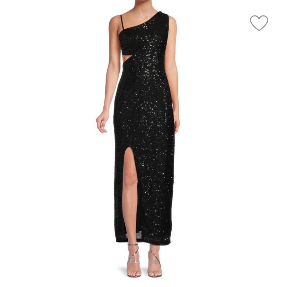 Rachel Rachel Roy Sequin Cutout Gown in Black
